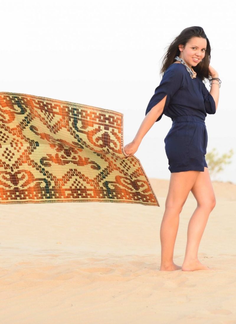 Silk DVF Romper - Magic Carpet Dubai - Alex Carreno