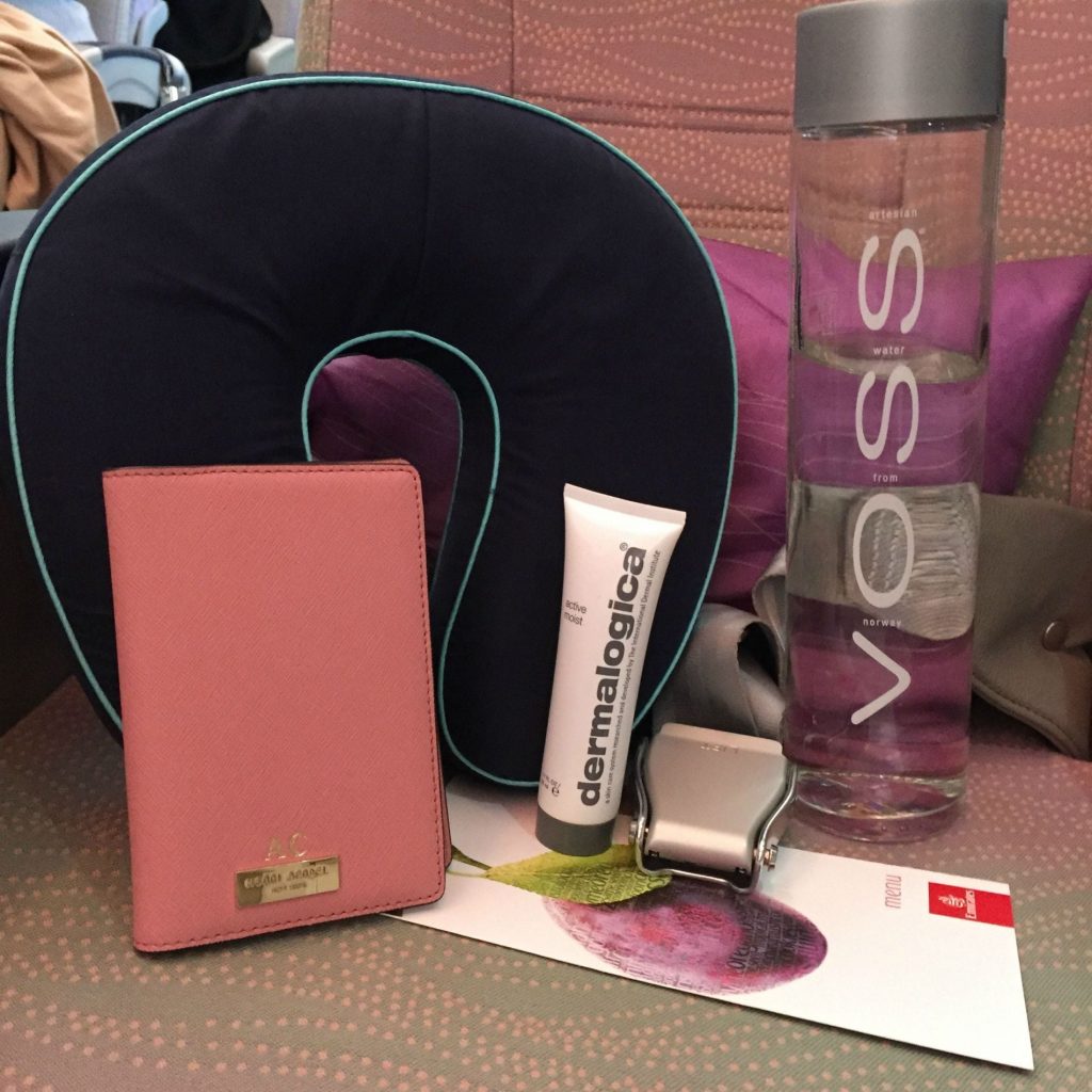 Fly Emirates - USA to Dubai with Dermalogica Active Moist