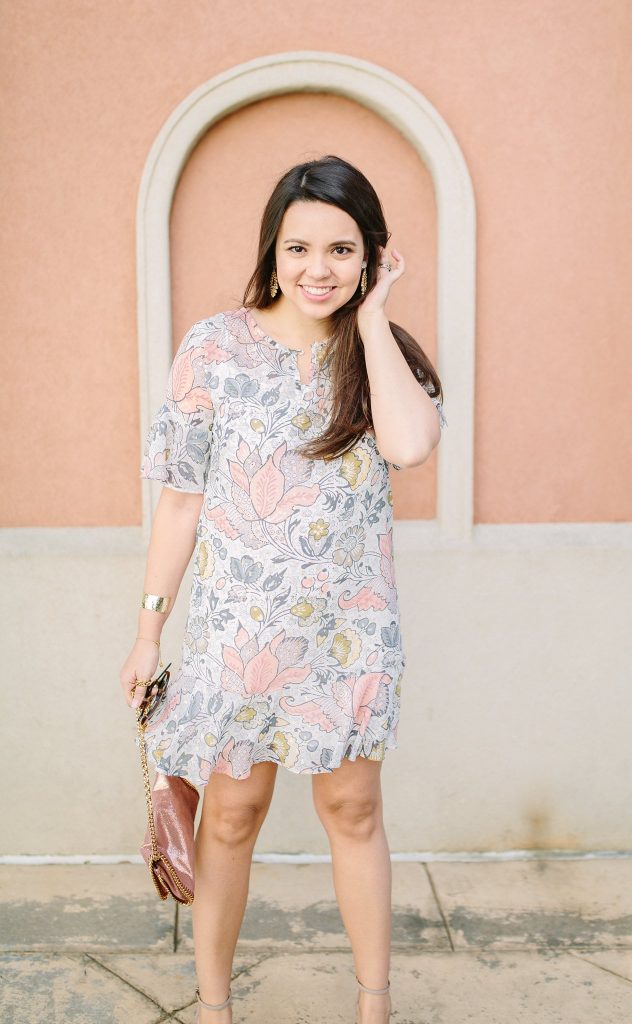 floral spring dress outfit 