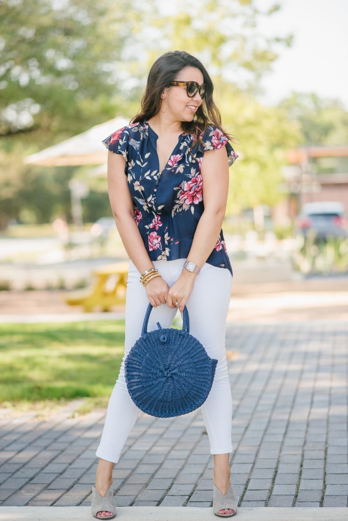 Joie floral silk blouse | Adored by Alex