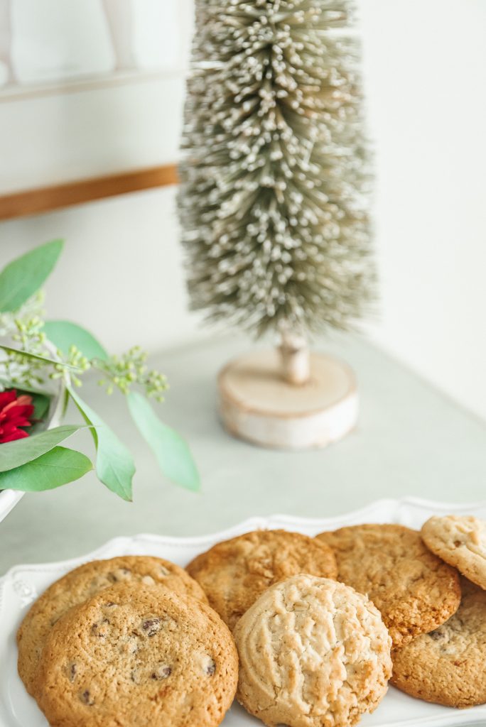 Homemade chocolate chip Christmas cookies