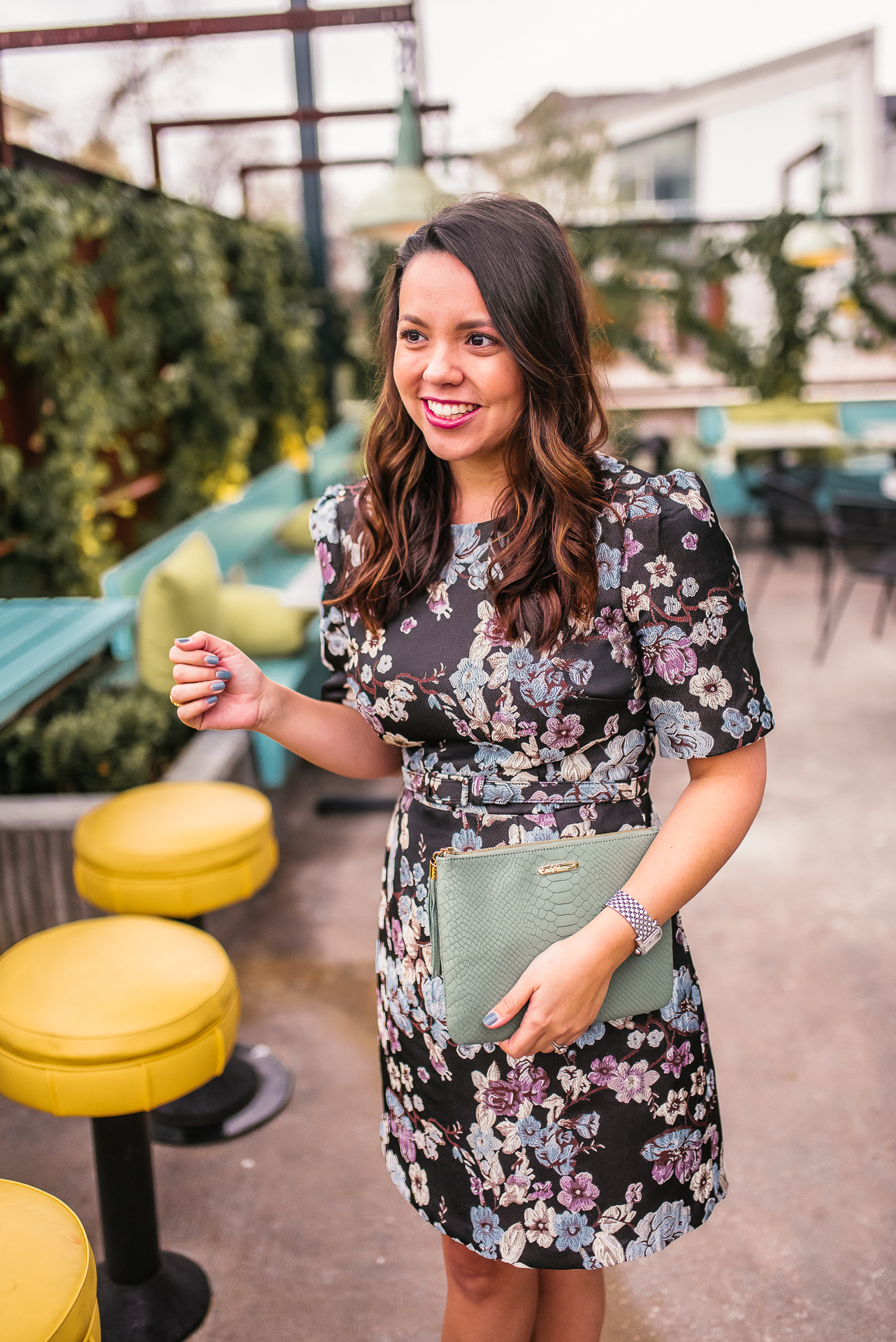 Gal Meets Glam printed floral dress