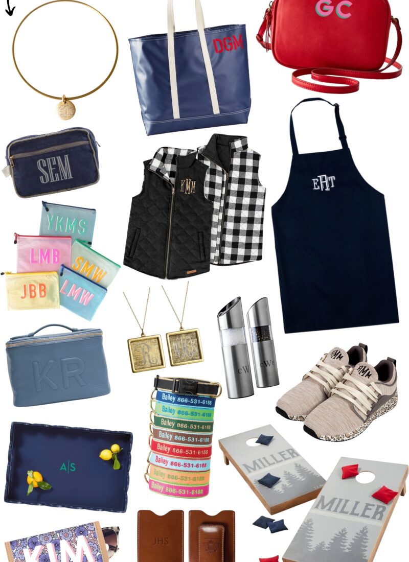 Holiday Gift Guide 2021 // Monogram Gifts