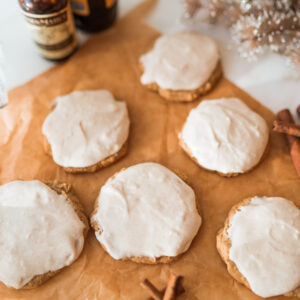 Ginger spiced sugar cookies with frosting | Adored by Alex