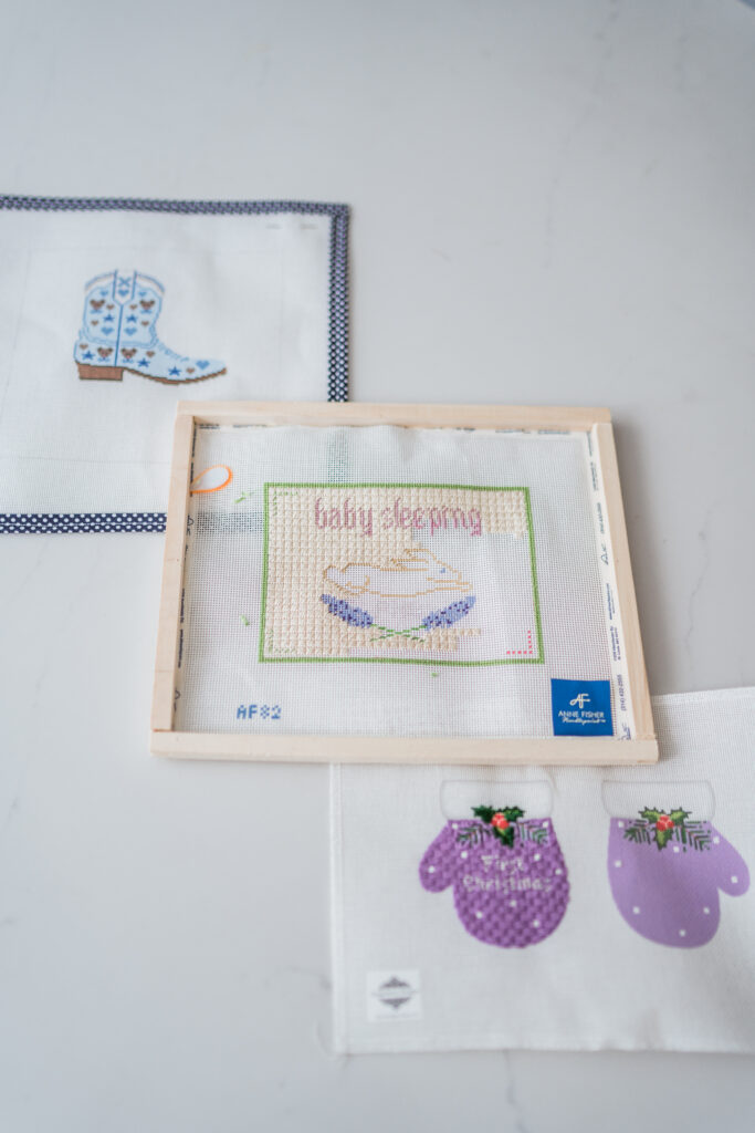 baby needlepoint canvases to add to your stash | Adored by Alex