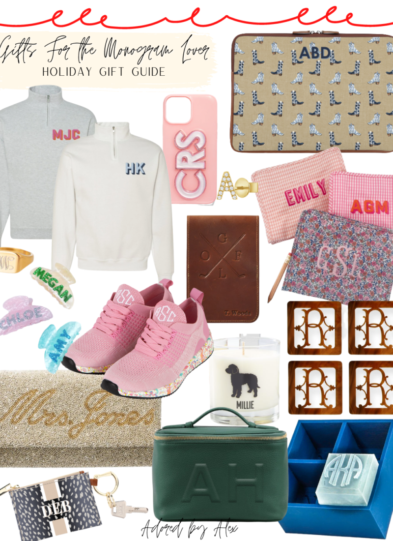 Holiday Gift Guide 2022: Monogrammed Gift Ideas