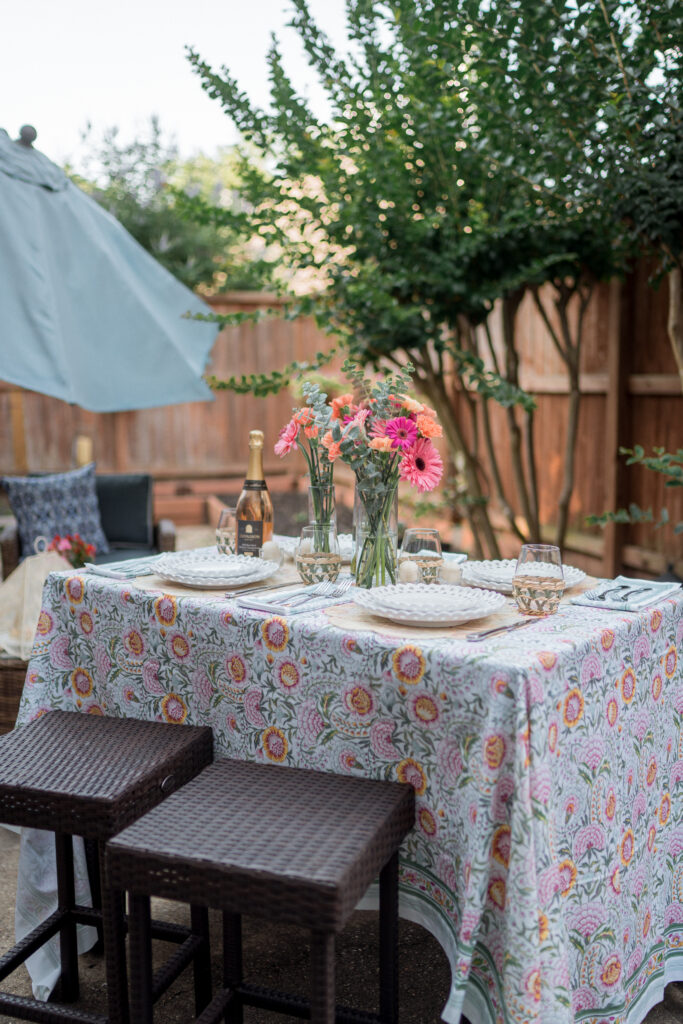 How to set an outdoor table for summer with Nellie Ossi x Southern Living outdoor decor from Dillard's | Adored by Alex